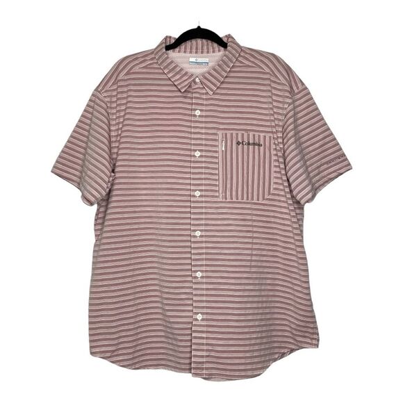 Columbia Omni-Shade Button Up Short Sleeve Shirt - Size XL - Picture 1 of 10